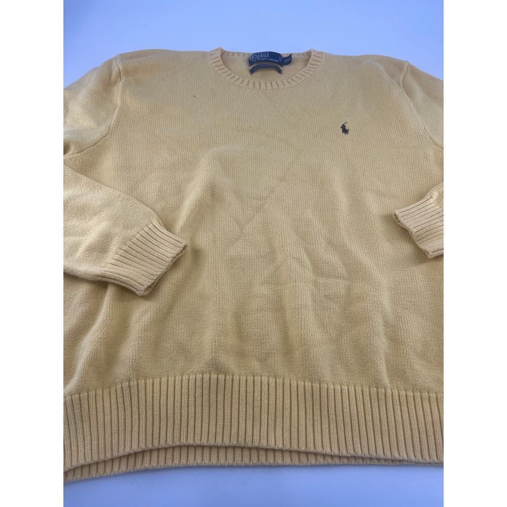 Ralph Lauren Sweater Mens XXl Yellow Pullover Preppy Ivy League Normcore Work